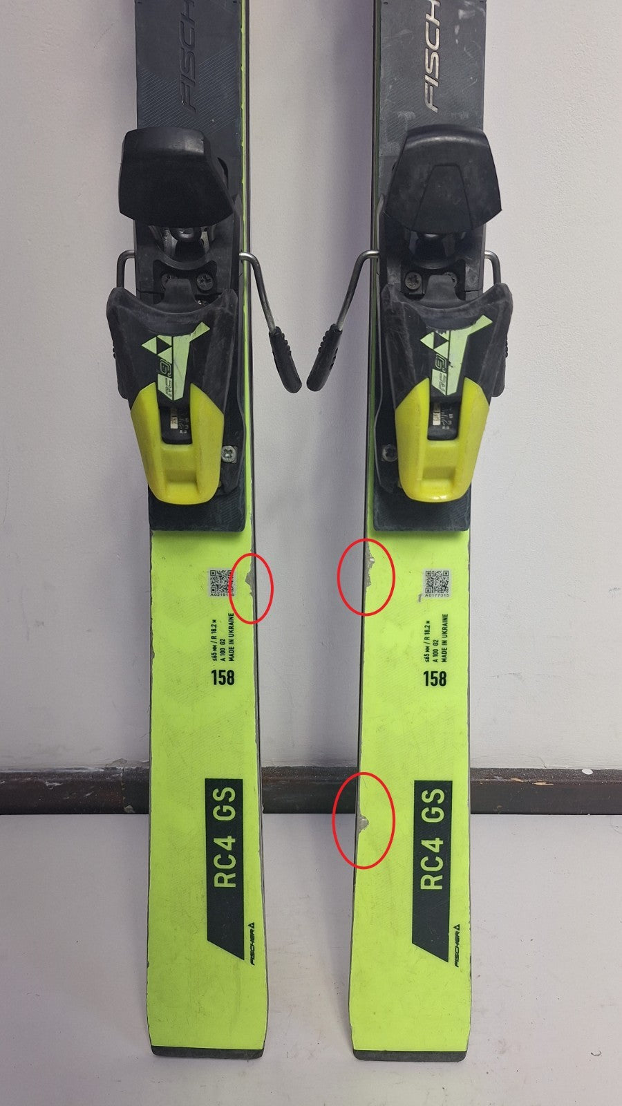 Fischer RC4 WC GS 158 cm Ski + Fischer RC9 Bindung Wintersport Schneespaß