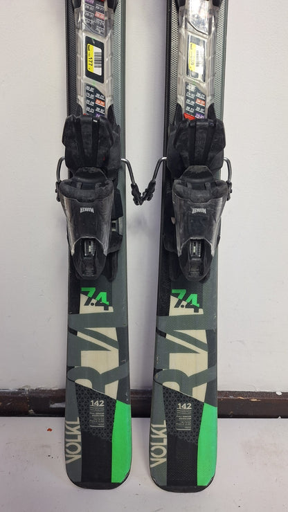 Volkl RTM 142 cm Ski + Marker 10 Bindings Fun Snow Winter Sport Piste