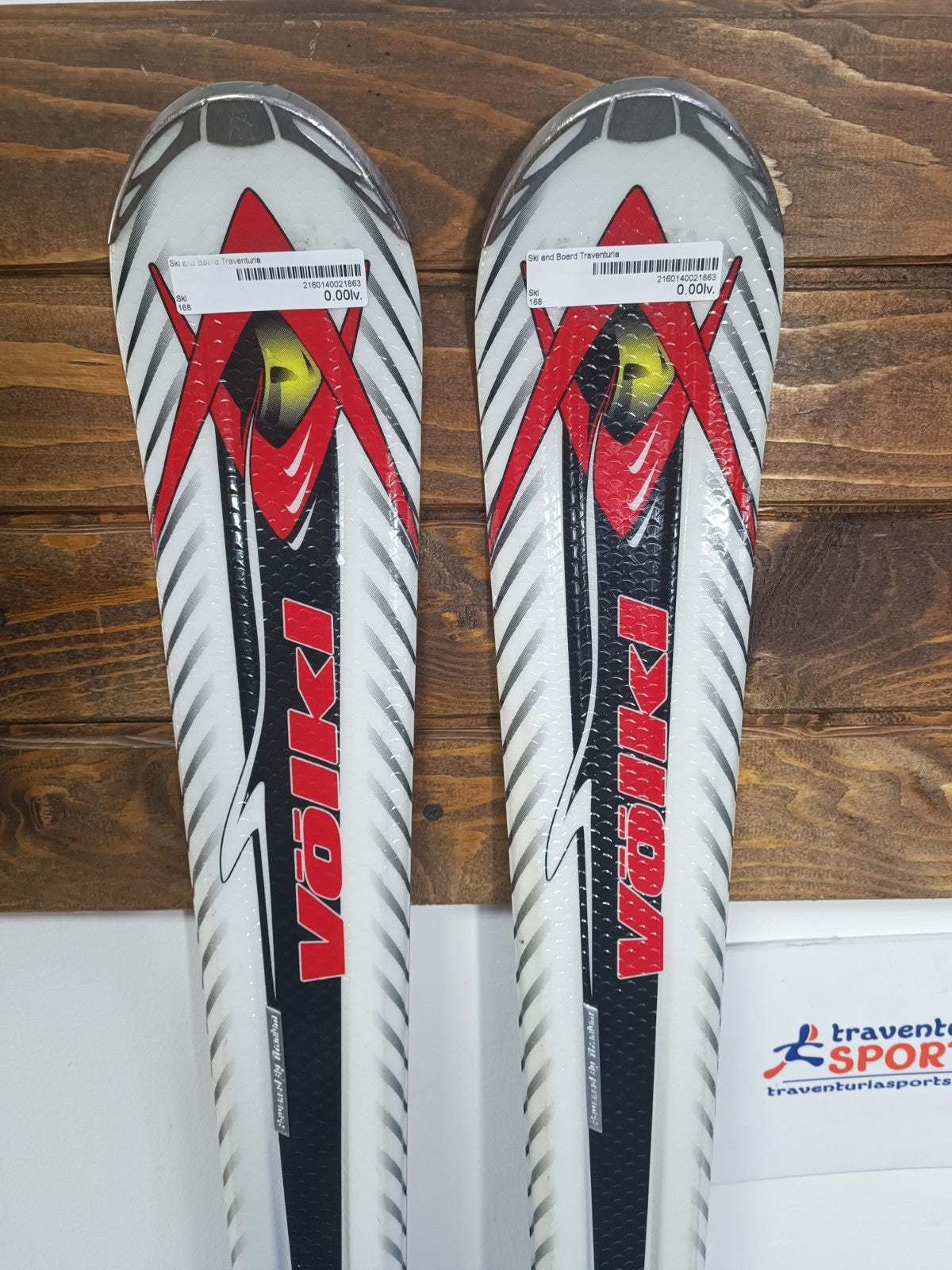 Völkl Tigershark 8FT 168 cm Sci + Marker 11 attacchi Sport invernali Divertimento sulla neve