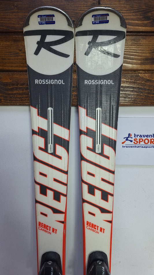 Rossignol React RT Carbon 156cm Ski + Tyrolia SP 7.5 Bindings Winter Adventure