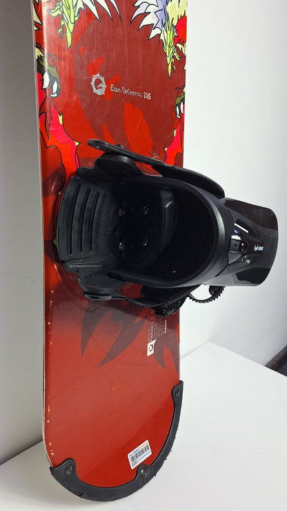 Snowboard Elan Universe 115 cm + fixations Rage S neuves Sport Hiver Amusement sur neige