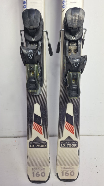 Salomon Enduro LX 750R 160cm Skis + Salomon 10 Bindings Winter Fun Snow