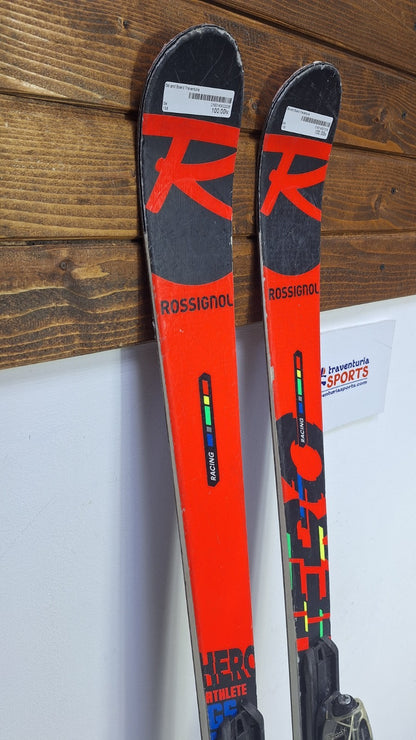 Sci Rossignol Hero Athele GS Pro 158 cm + attacchi Look 10 Divertimento invernale Sport sulla neve