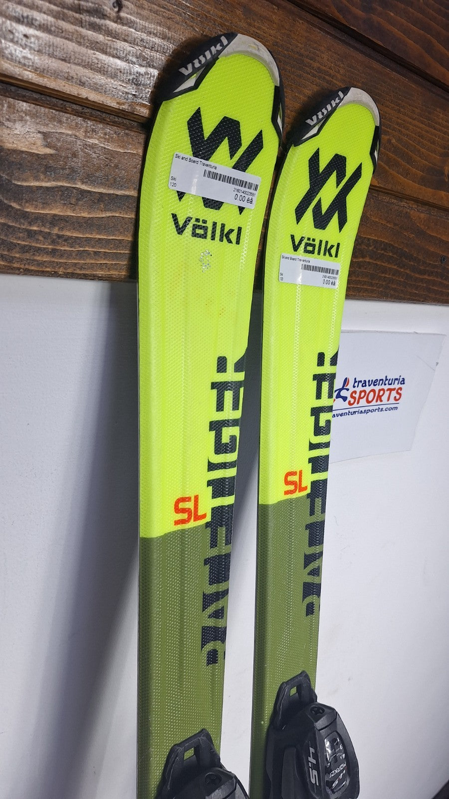 Völkl Racetiger 13 SL 120 cm Ski + Marker 4.5 Bindung Wintersport Schneespaß
