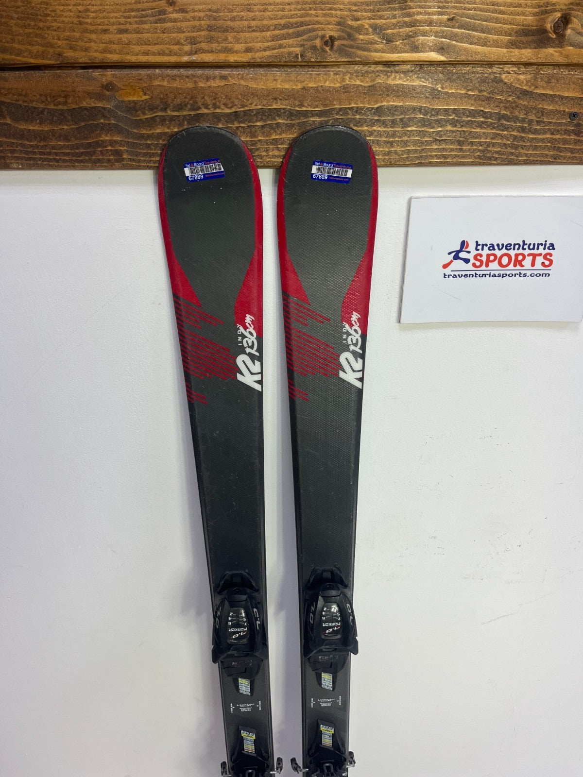 Ski K2 Indy 136cm + fixations Marker 7, sport d’hiver, neige, plaisir et aventure