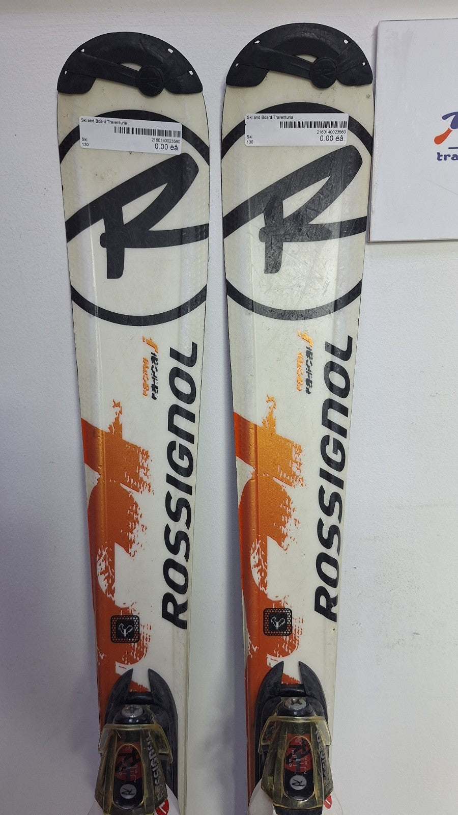 Rossignol Radical 130 cm Ski + Rossignol 7 Bindungen Wintersport Schnee