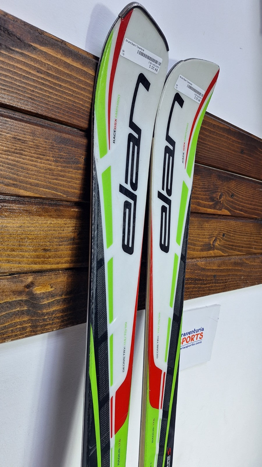 Elan Race GSX 176 cm Skis + Elan 14 Bindings Winter Fun Snow