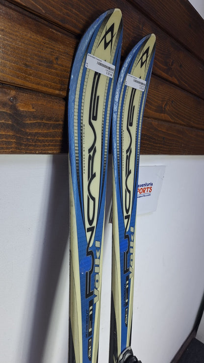 Volkl Funcarve F11 158cm Ski + Salomon 10 Bindings Fun Snow Winter Sport Piste