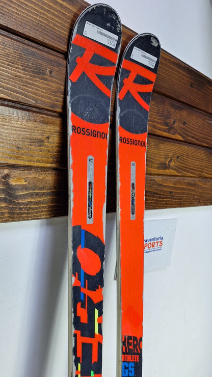 Rossignol Hero Athlete GS 170 cm Ski + Look 12 Bindungen Winterspaß Schnee