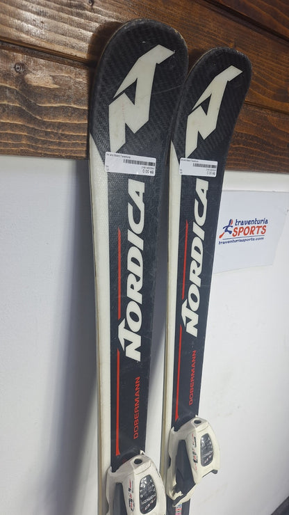 Nordica Dobermann Pro S 120cm Skis + Marker 7  Bindings Winter Sport Snow