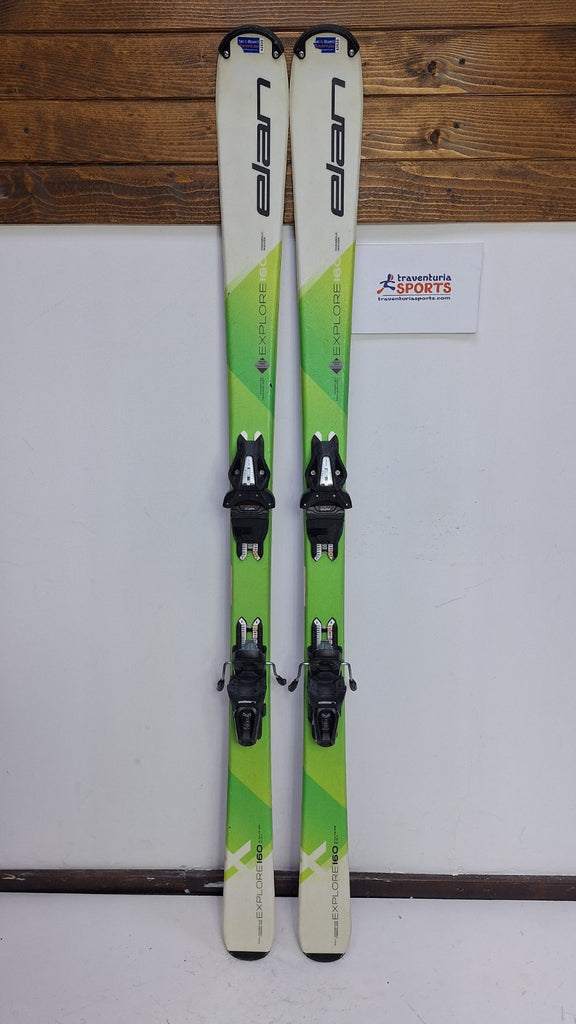 Elan Explore X 160 cm Ski + Elan EL 10 Bindungen – Winterspaß im Schnee