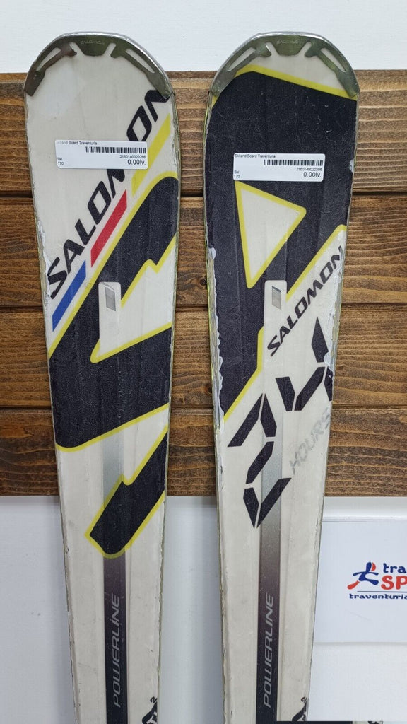 salomon carving ski 24 gt pro Salomon 24 HRS 170 cm Ski + Salomon 12 Bindings Winter Sport Adventure – Traventuria Sports
