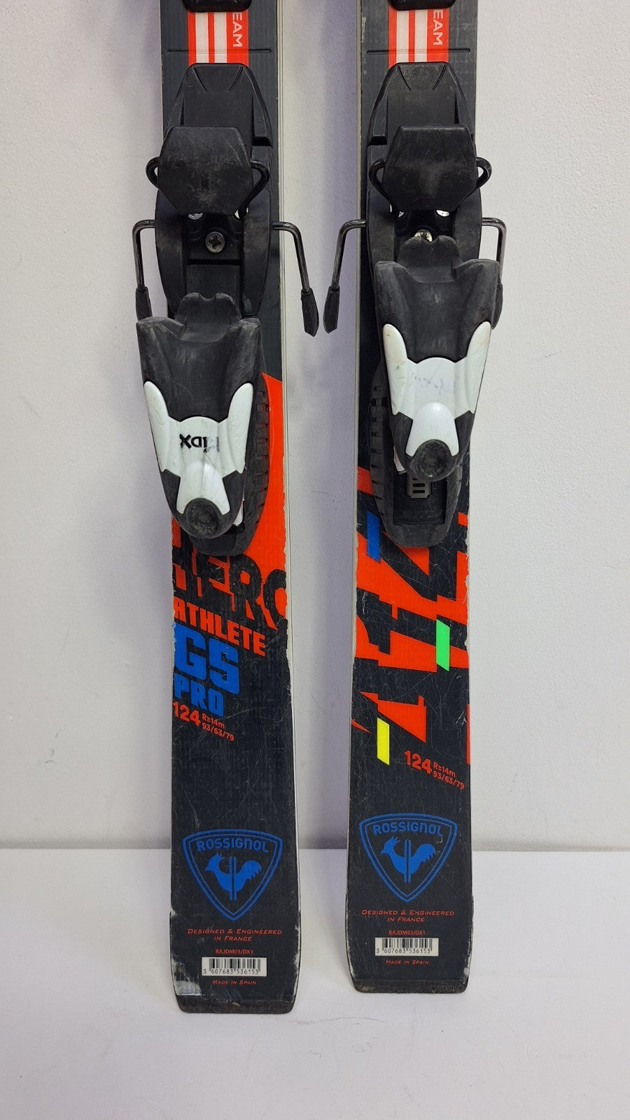 Rossignol Hero Athlete GS Pro 124 cm Ski +  Look 4.5 Bindings Winter Fun Snow
