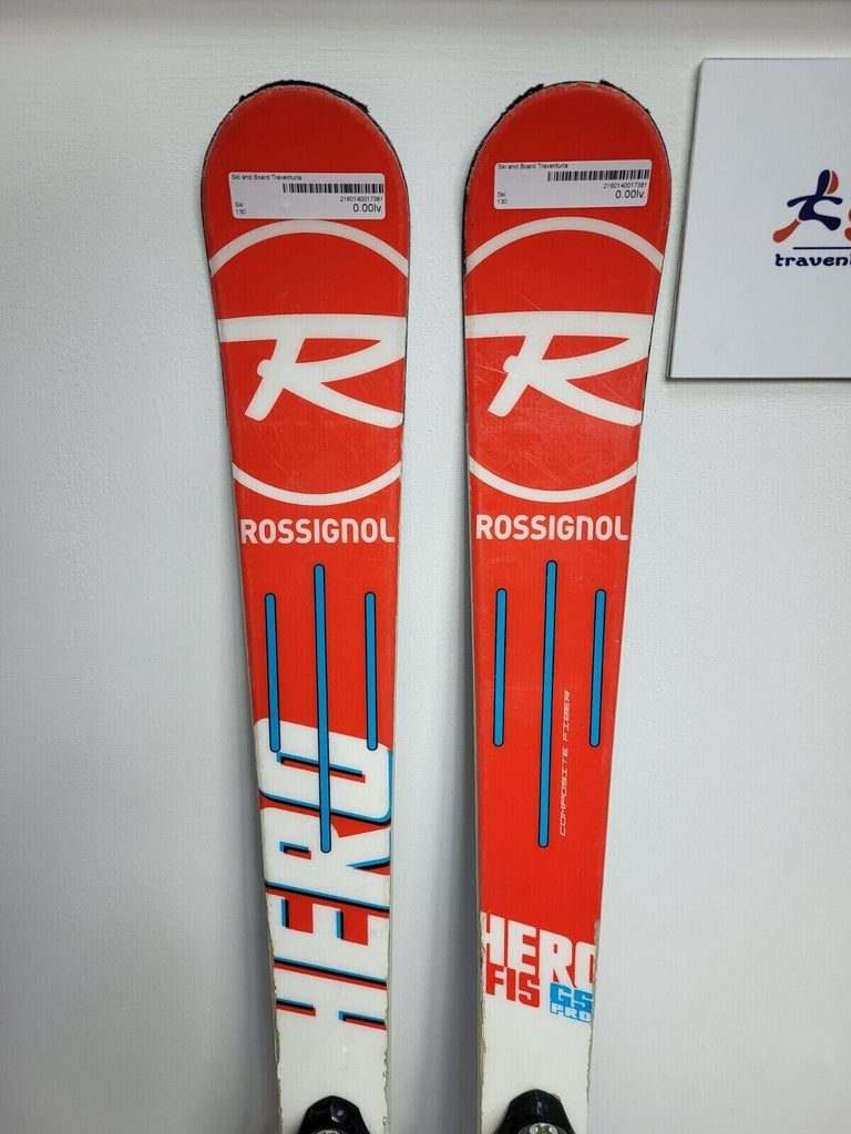 Rossignol Hero FIS Pro 130 cm Ski + Look 7 Bindings Winter Fun
