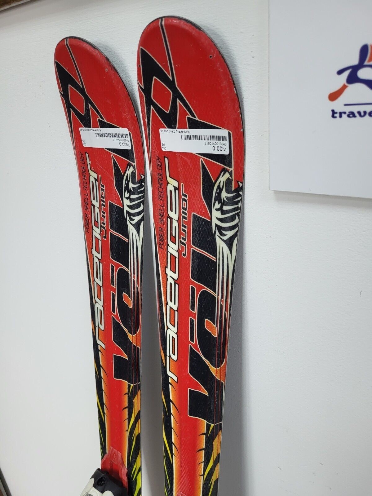 Völkl Racetiger GS R JR 130 cm Ski + Marker 7 Bindings Winter Sport Snow Fun