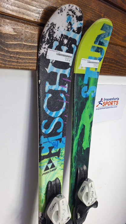 Fischer Stunner 121 cm Ski + Fisher 4.5 Bindings Winter Sports Fun Adventure