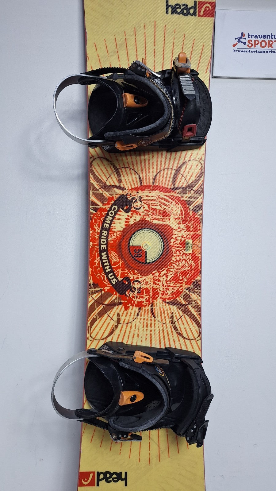 HEAD Rocka 4D 159 cm Snowboard + HEAD Rental L Bindings Winter Sport Fun Outdoor