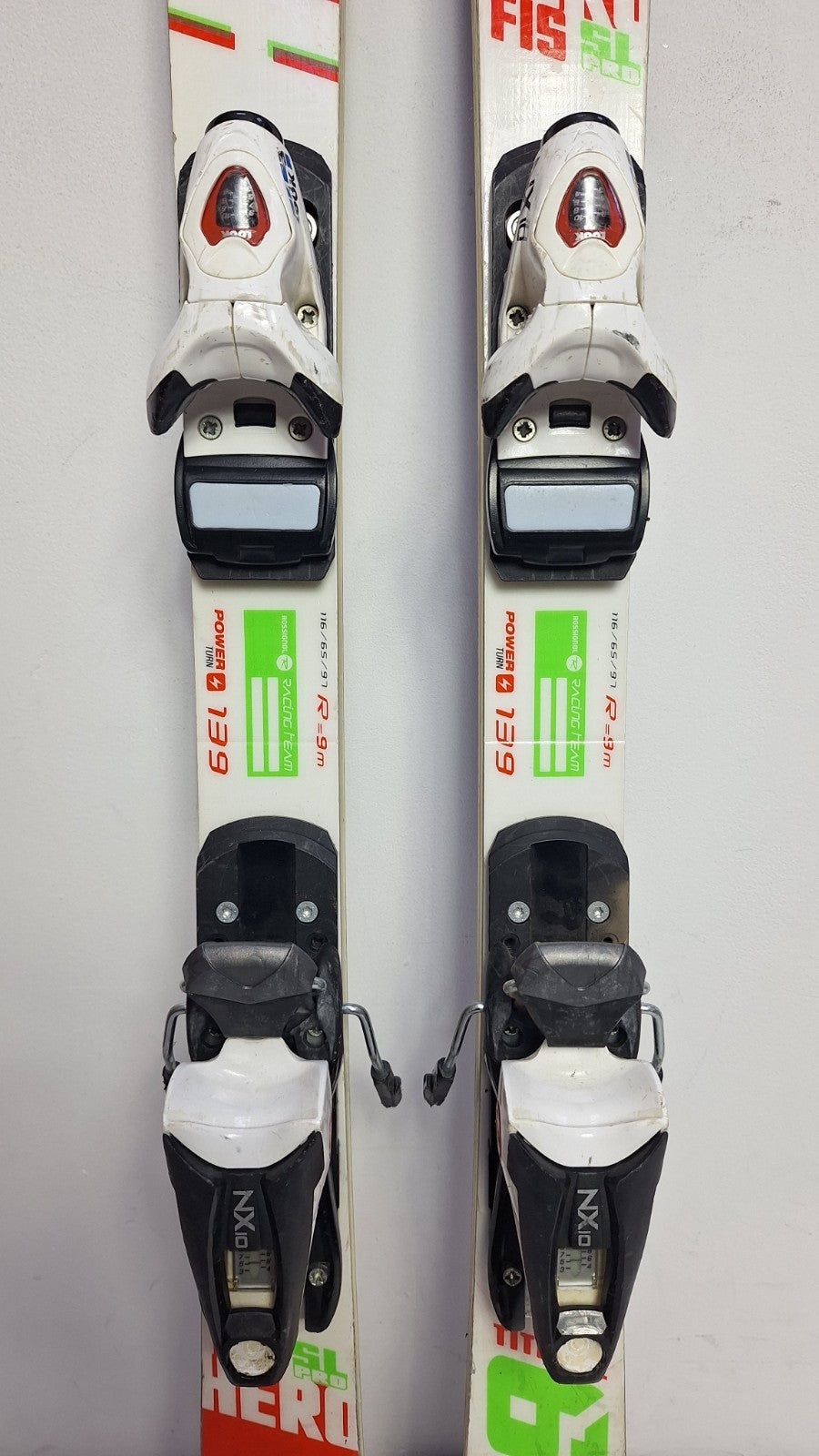 Rossignol Hero FIS SL Pro 139 cm Ski + Look NX 10 Bindings Winter Sport Snow