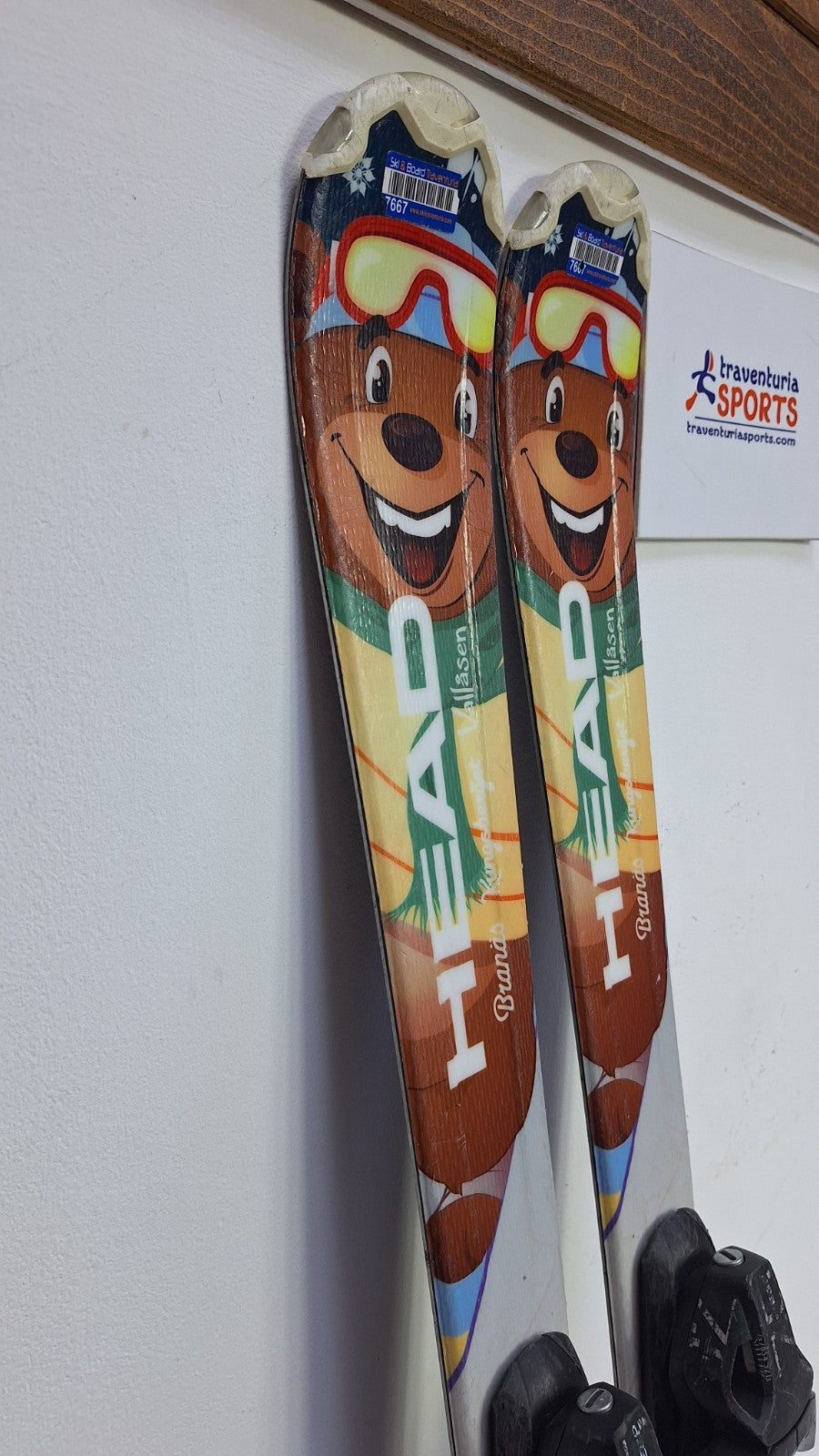 HEAD Bjornbusa 117 cm Ski + Elan ESP 7.5 Bindings Sport Snow Winter Fun