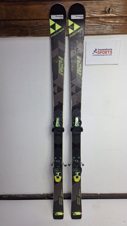 Fischer RC4 World Cup GS 150cm Skis + Fischer 9 Bindings Winter Fun Snow