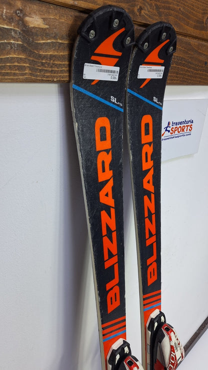 Sci Blizzard SL FIS Ti 143 cm + attacchi Marker 10 Sport invernali Neve