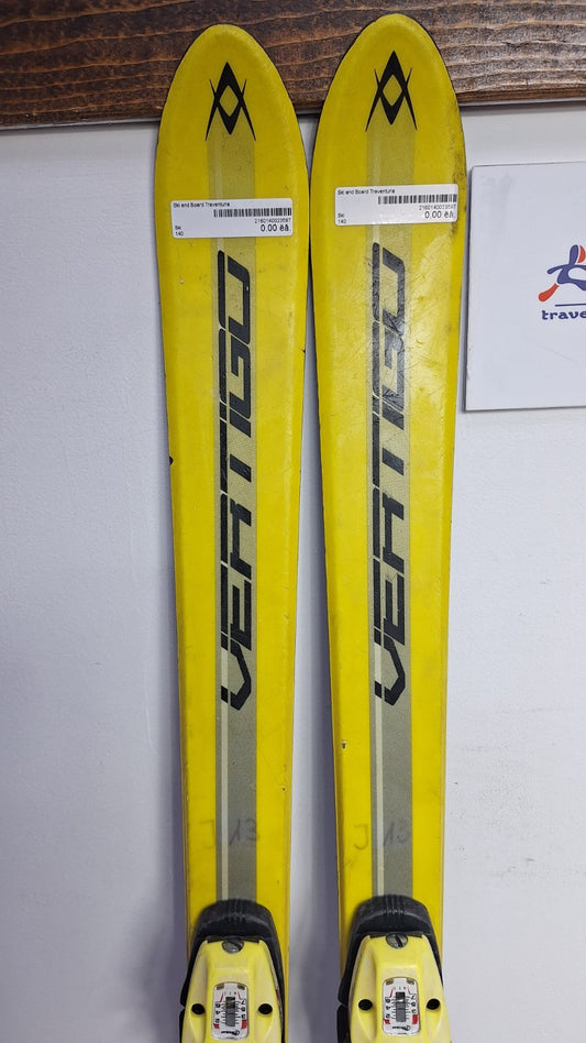 Volkl Vertigo 140cm Ski + Tyrolia 7 Bindings Fun Snow Winter Sport Piste