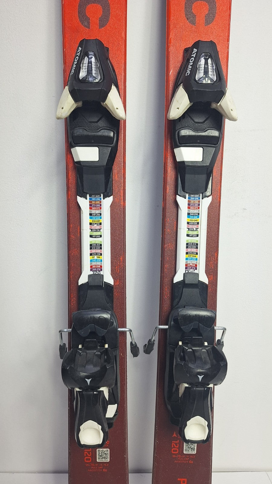 Atomic Punx Twin-Tip Ski 120 cm + Atomic 4.5 Bindungen Wintersport Schnee