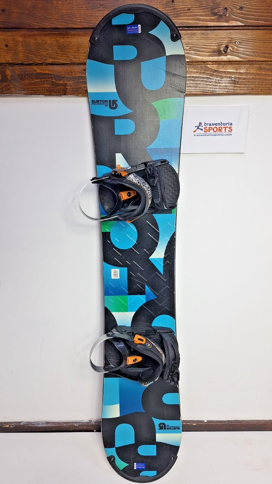 Burton Progression 157 cm Snowboard + HEAD Rental L Bindings Winter Snow Sport