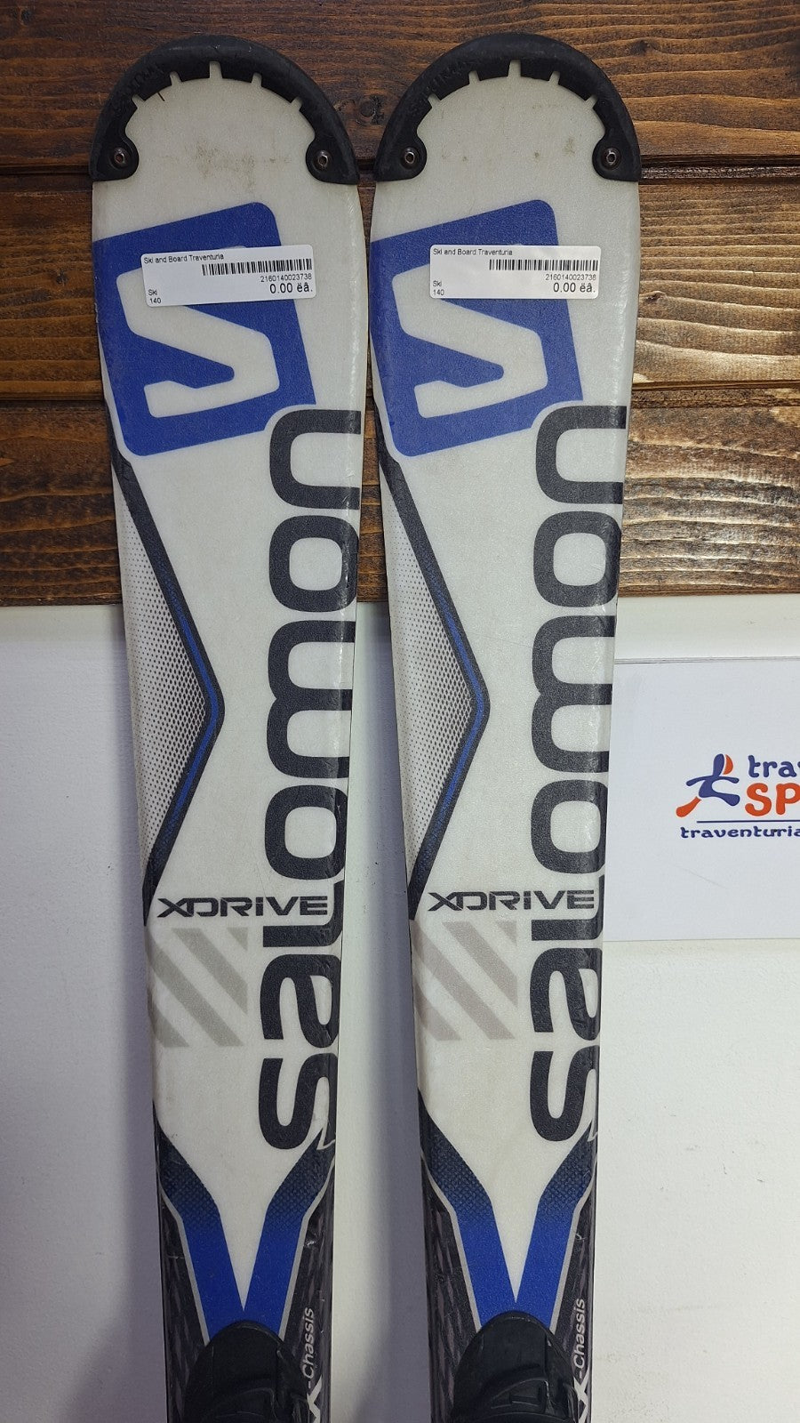 Salomon X-Drive Focus 140cm Skis + Salomon 7.5 Bindings Winter Fun Snow