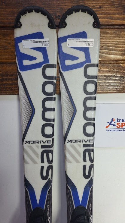 Salomon X-Drive Focus 140cm Skis + Salomon 7.5 Bindings Winter Fun Snow