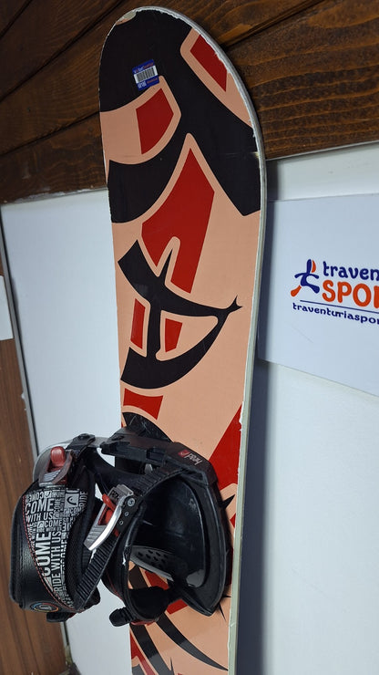 Snowboard Heli Kamikaze 147 cm + Attacchi HEAD Rental M Avventura sulla Neve Invernale