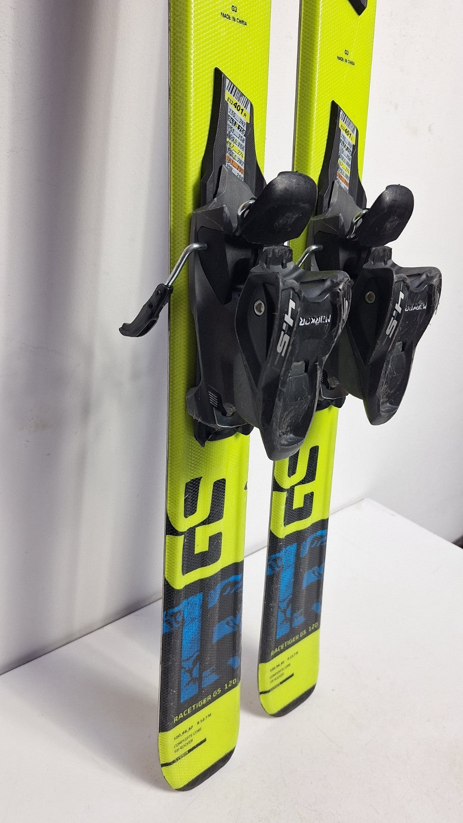 Volkl Racetiger GS 13 120cm Skis + Marker 4.5 Bindings Winter Fun Snow