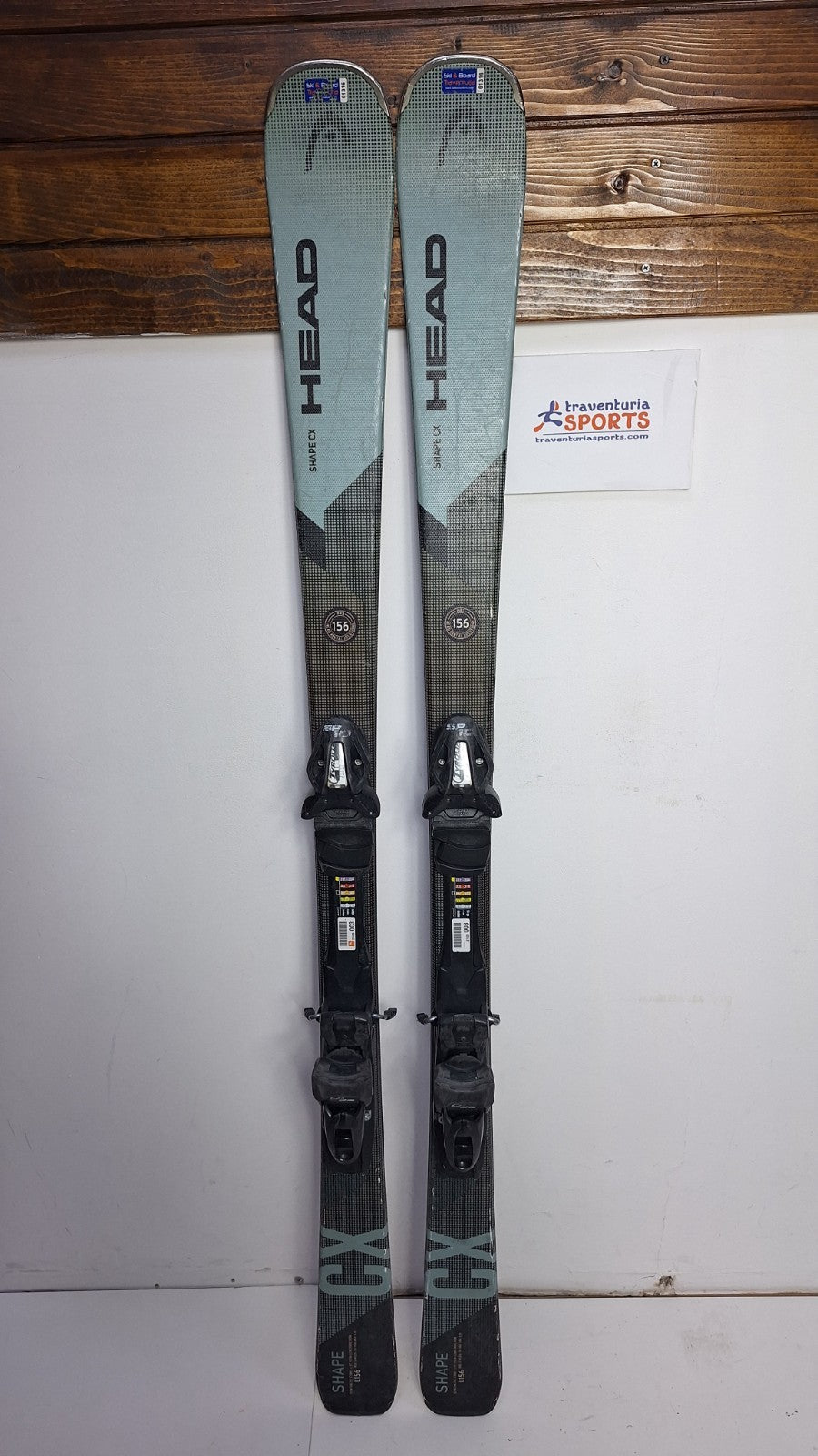 HEAD Shape CX  156cm  Ski + Tyrolia SP 10 Bindings Winter Sport Fun Snow