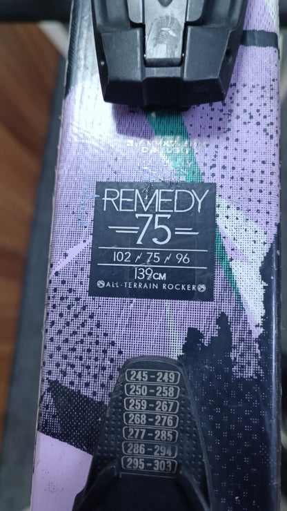 K2 Remedy 139cm Ski + Marker 7 Bindings Winter Sport