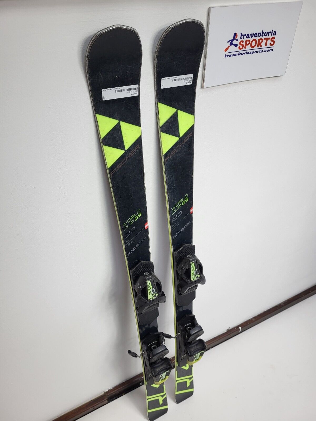 Fischer RC4 WC FIS 130 cm Ski + Fischer 9 Bindungen Wintersport