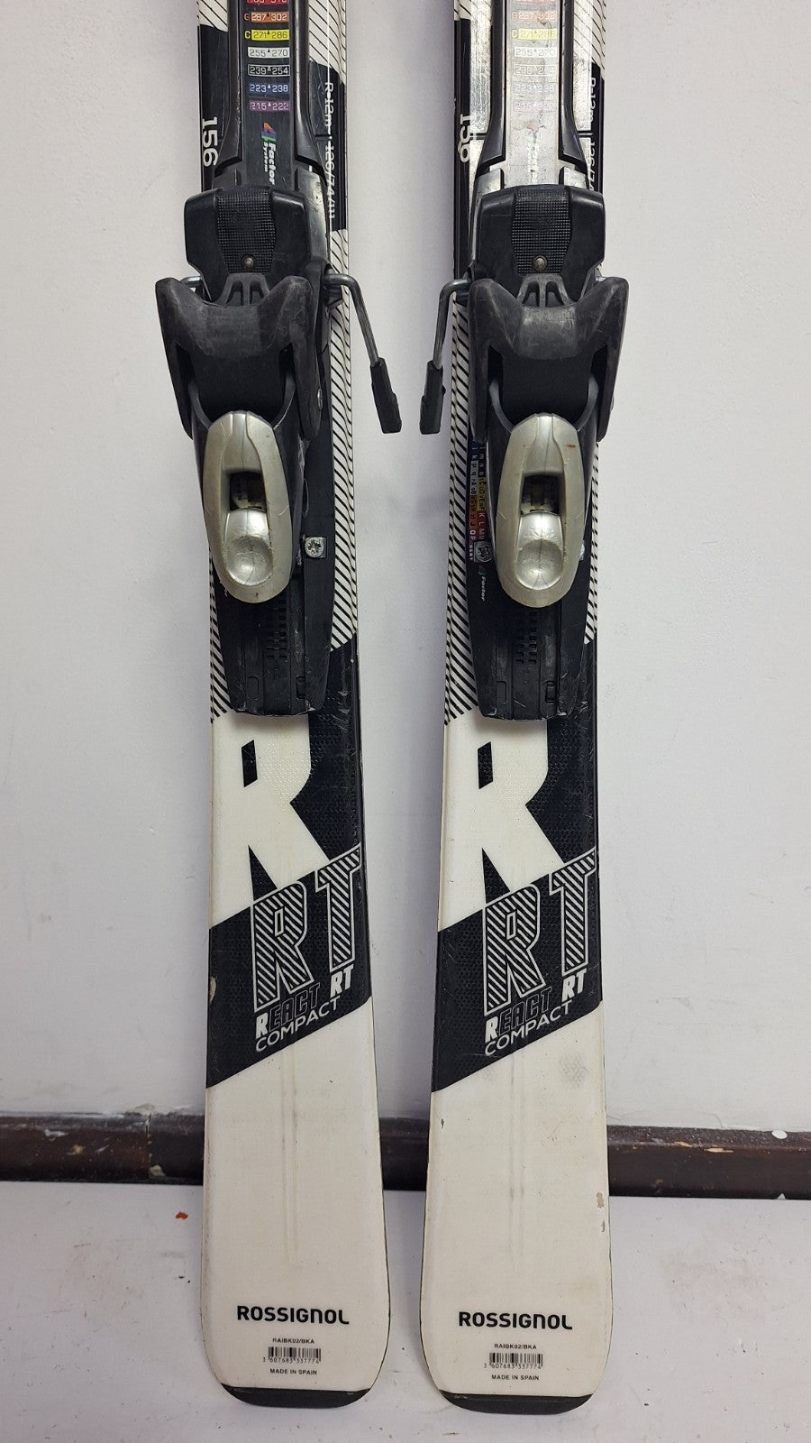 Rossignol React RT  156cm Ski + Tyrolia SP 7.5 Bindings Winter Adventure