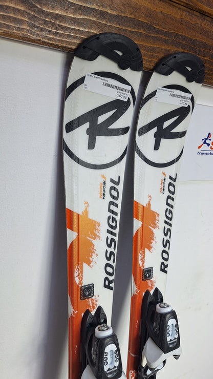 Rossignol Radical 110 cm Ski + Rossignol 4.5 Bindungen Wintersport Schnee