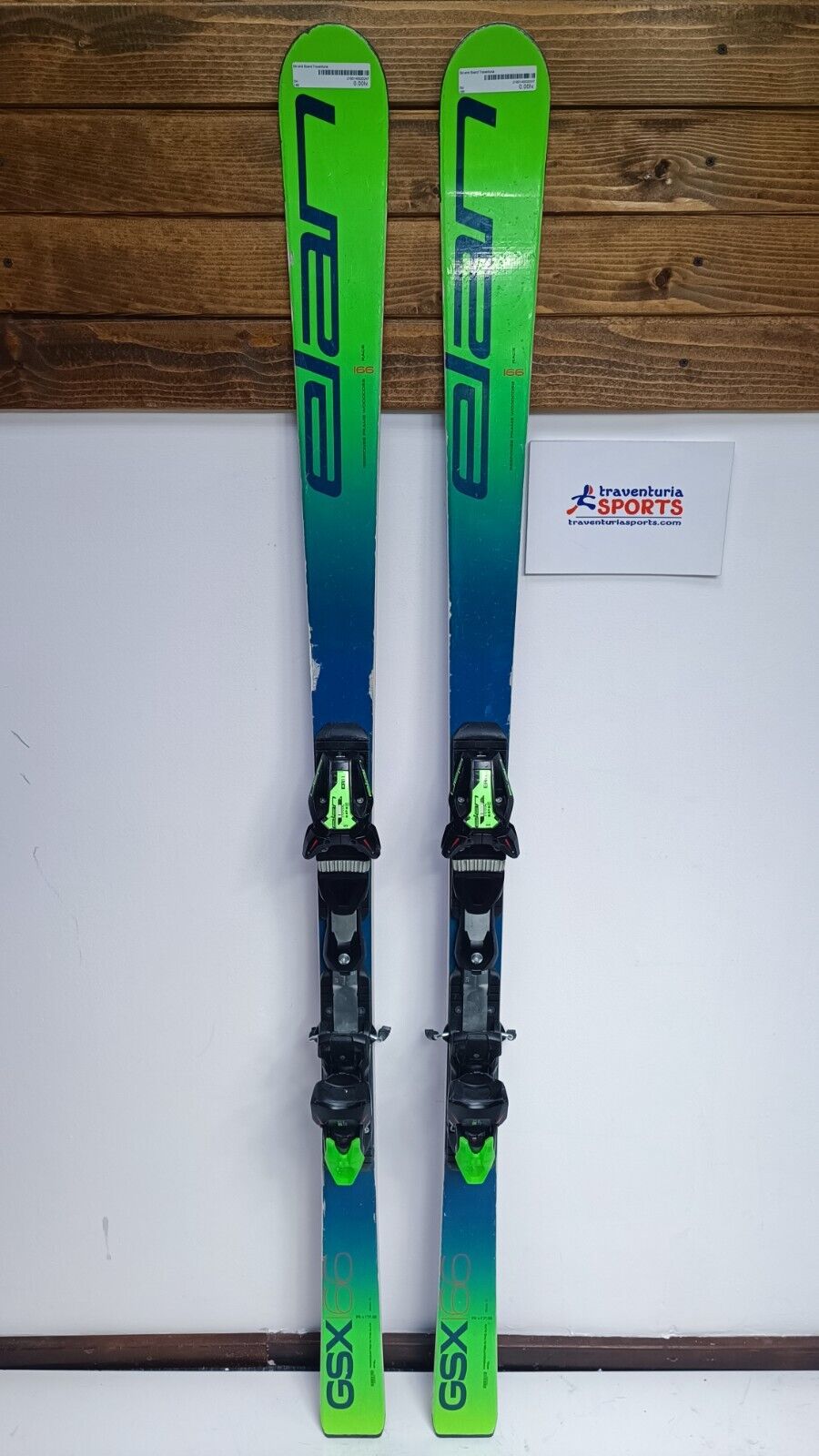 Elan World Cup Race GSX skis 182 cm with Elan ER 17.0 bindings Din 6-17