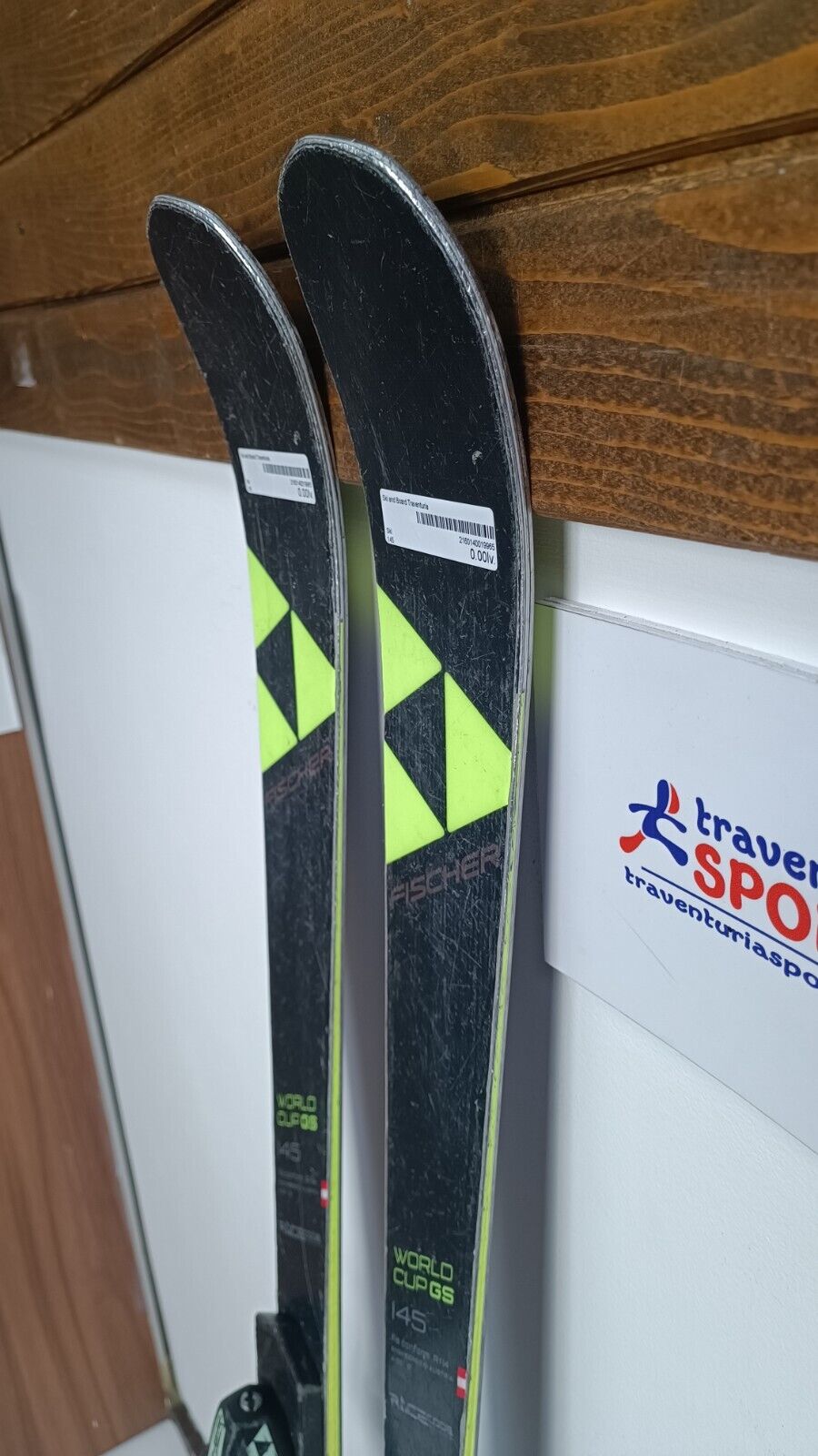 Fischer RC4 GS FIS 145 cm Ski + Fischer 7 Bindungen Wintersport Abfahrtsspaß