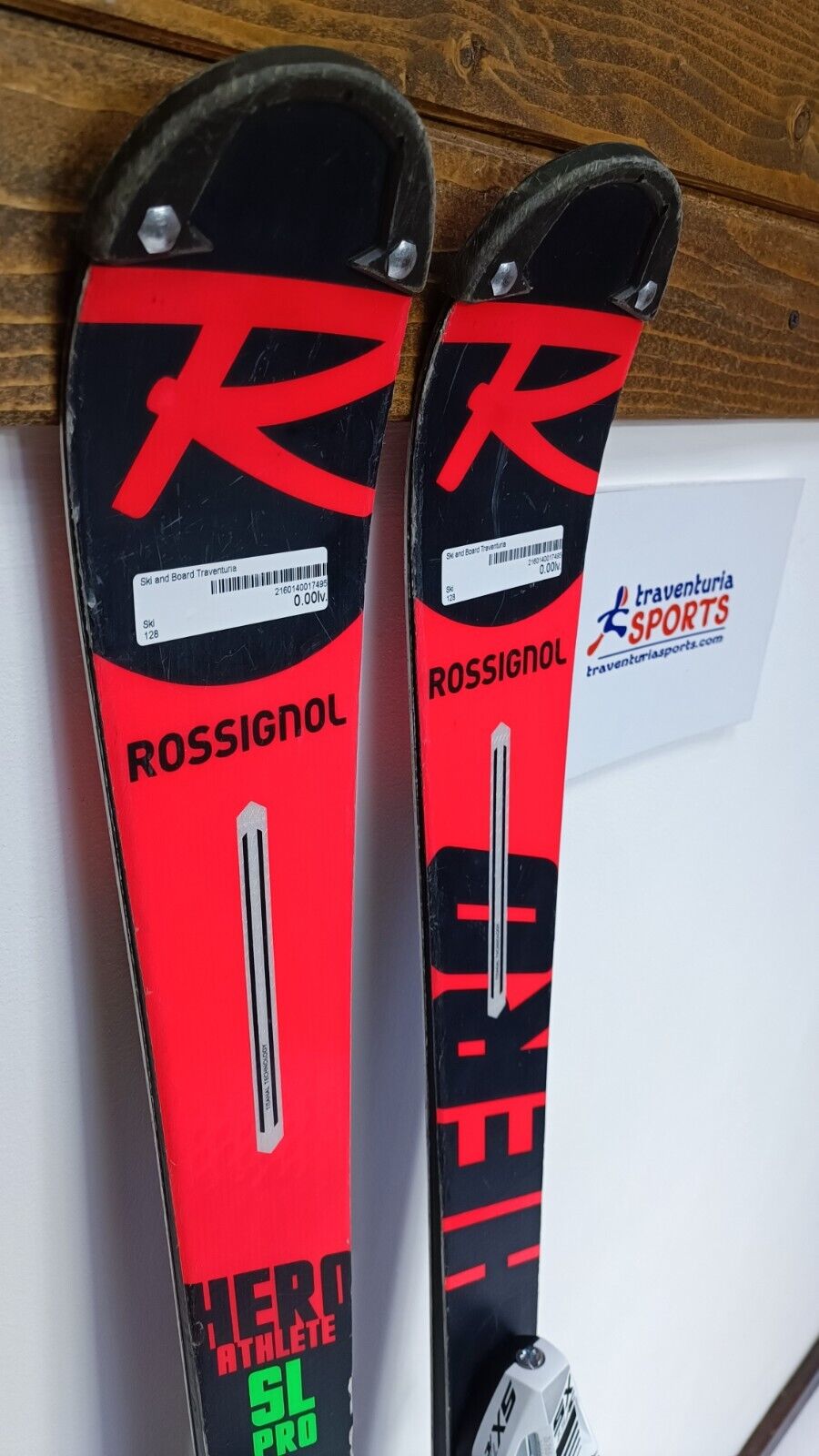 Rossignol Hero Athele SL 128 cm Ski + New Tyrolia SX 7. 5 Bindings Winter Fun
