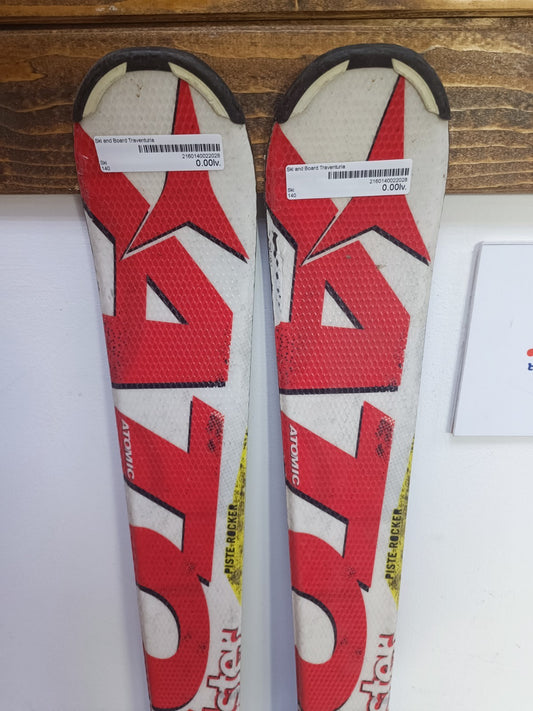 Atomic Redster 140 cm Ski + Atomic 7 Bindungen Wintersport-Schneespaß