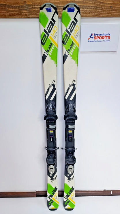 Elan Exar Pro 140 cm Ski + Elan SP 7.5 Bindungen Sport Schnee Winterspaß