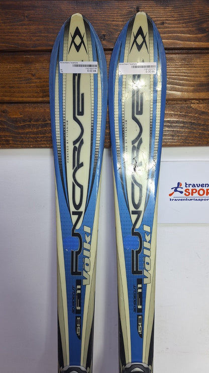 Volkl Funcarve F11 158cm Ski + Salomon 10 Bindings Fun Snow Winter Sport Piste