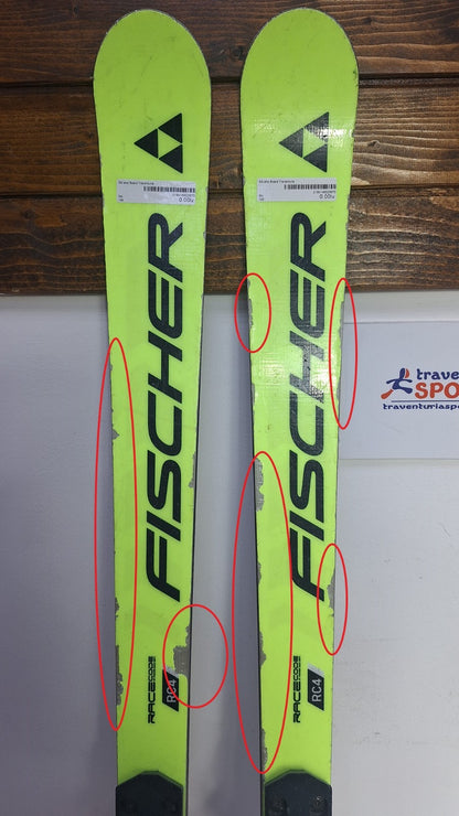 Fischer RC4 WC GS 158 cm Ski + Fischer RC9 Bindung Wintersport Schneespaß