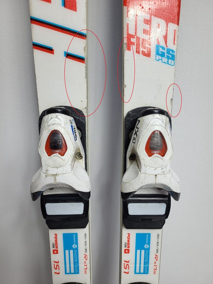 Ski Rossignol Hero FIS GS Pro 151 cm + fixations Look 10 Plaisir hivernal Neige