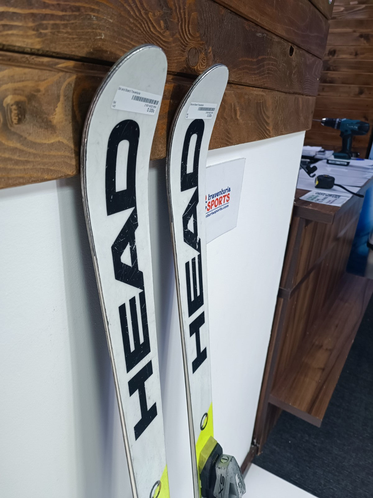 Head World Cup Rebels e.GS  145 cm Ski + HEAD 10 Bindings Winter Sport Snow