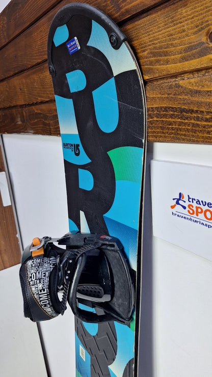 Burton Progression 157 cm Snowboard + HEAD Rental L Bindings Winter Snow Sport
