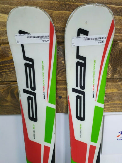 Elan Race RCG 158 cm Skis + NEW Tyrolia SX10 Bindings Winter Fun Snow BSL