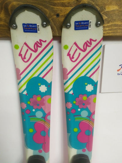 Elan Lil Magic 110 cm Ski + Fischer 4.5 Bindungen Wintersport Schnee