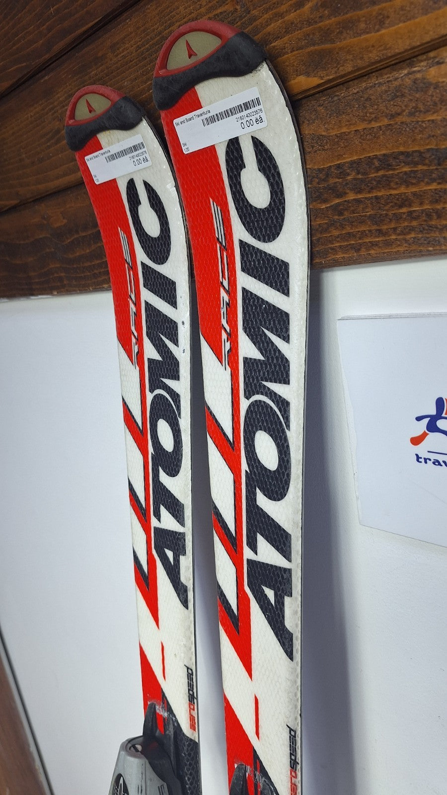 Atomic Pro Race 8 120 cm Ski + Salomon 4.5 Bindungen Wintersport Schnee